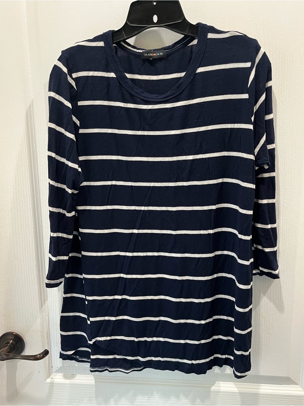 Striped Navy & White Long Sleeve Tee